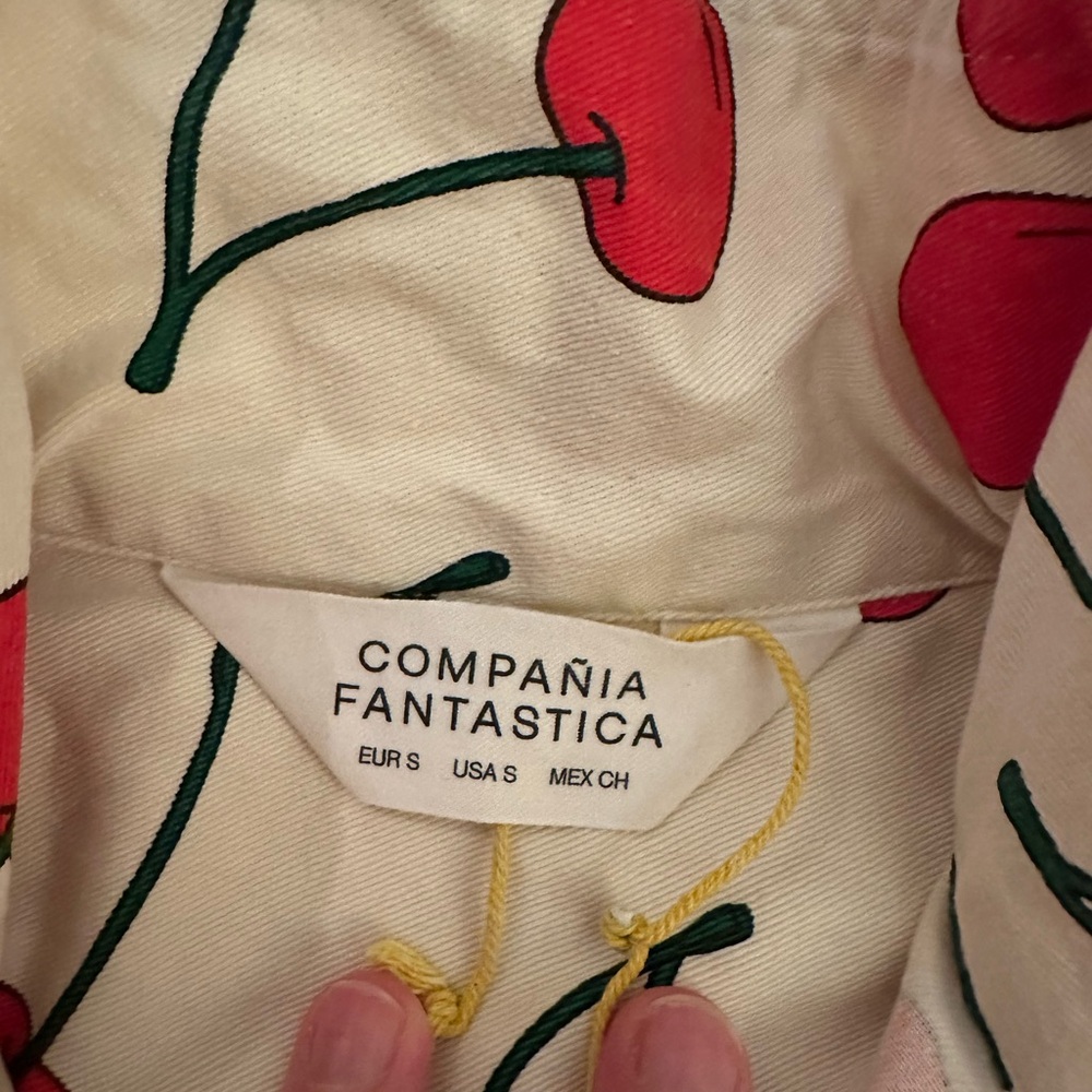 Compañía Fantástica Cherry Print Mini Dress